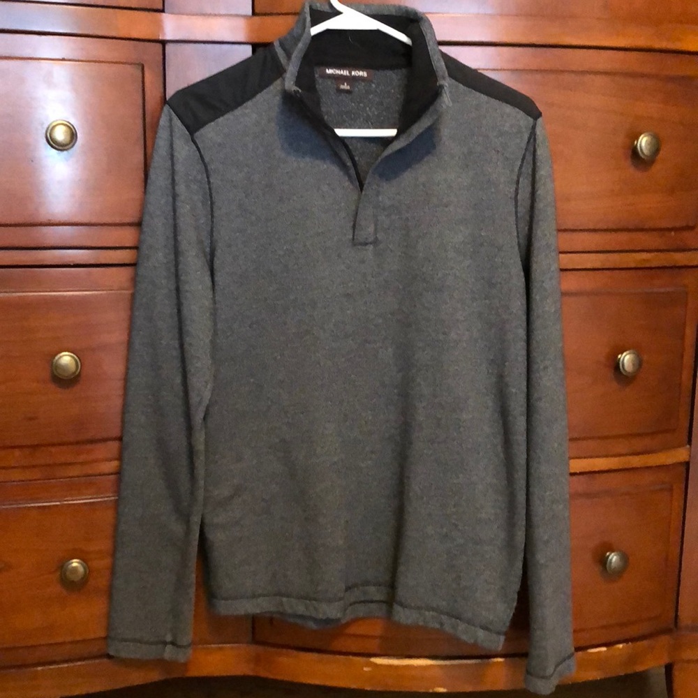 Michael Kors MK Logo 1/4 Zip Sweatshirt